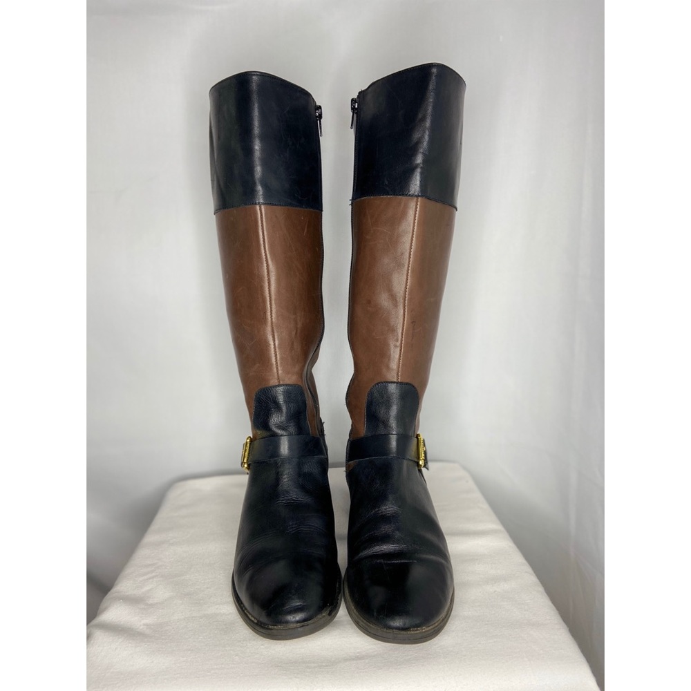 RALPH LAUREN- Wide Calf Riding Boots